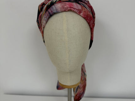 Pañuelo Oncológico Carla Bedia | Zoe Silk Plumas Rosé