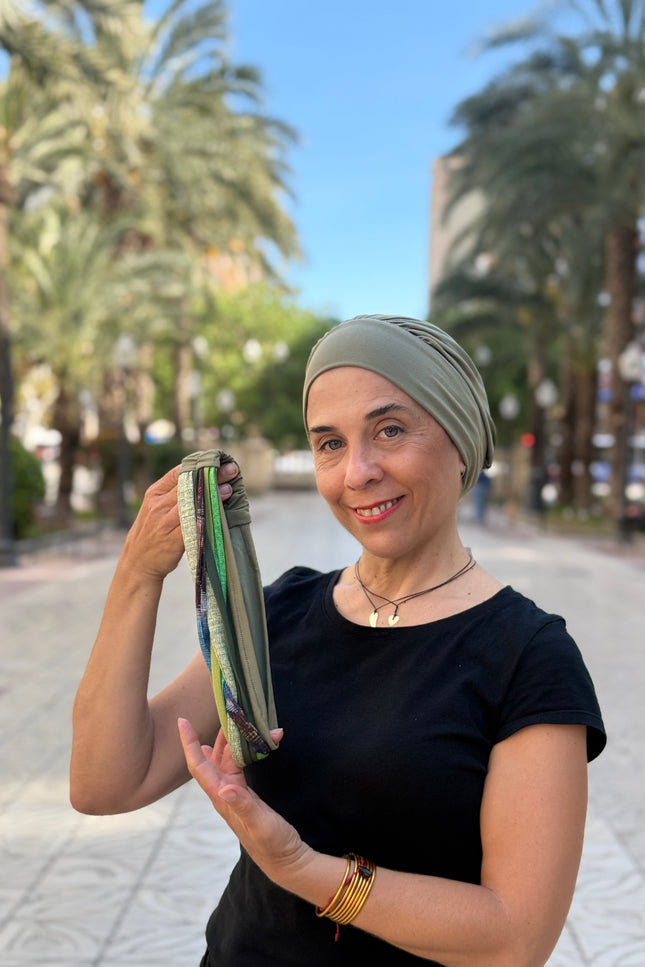 Pañuelo Oncológico Carla Bedia | Carlota Verde