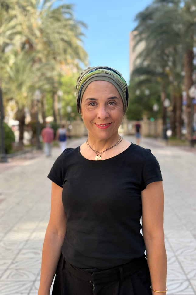 Pañuelo Oncológico Carla Bedia | Carlota Verde