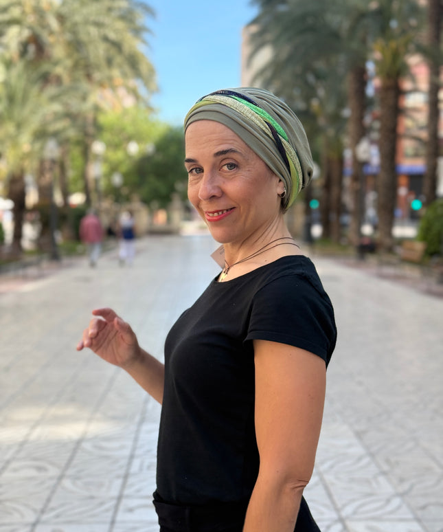 Pañuelo Oncológico Carla Bedia | Carlota Verde