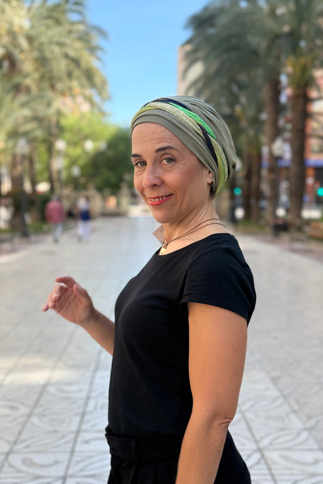 Pañuelo Oncológico Carla Bedia | Carlota Verde