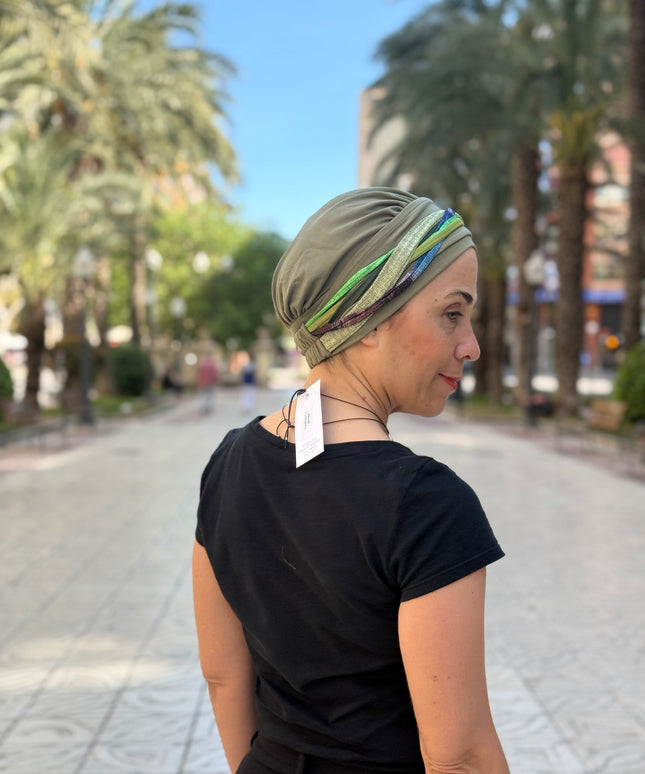 Pañuelo Oncológico Carla Bedia | Carlota Verde