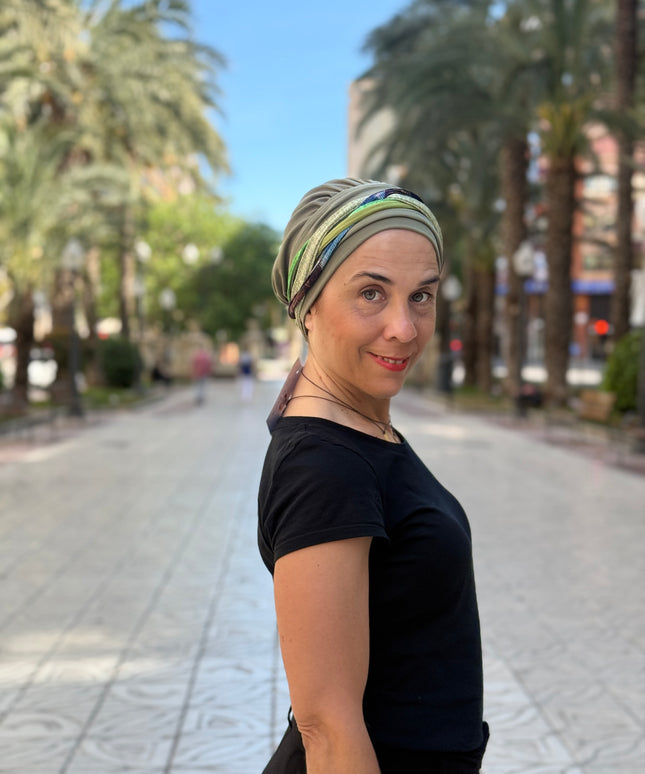 Pañuelo Oncológico Carla Bedia | Carlota Verde