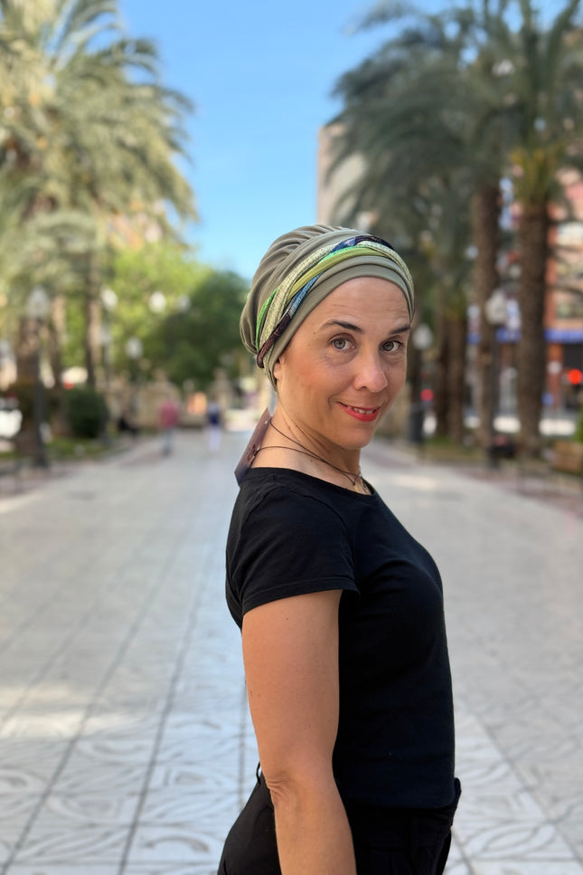 Pañuelo Oncológico Carla Bedia | Carlota Verde