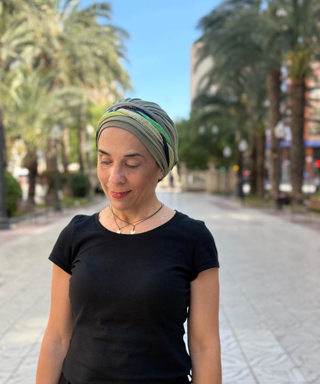 Pañuelo Oncológico Carla Bedia | Carlota Verde