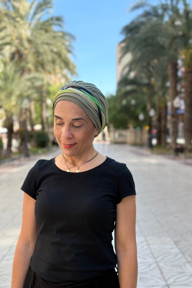 Pañuelo Oncológico Carla Bedia | Carlota Verde