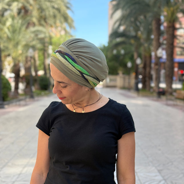 Pañuelo Oncológico Carla Bedia | Carlota Verde