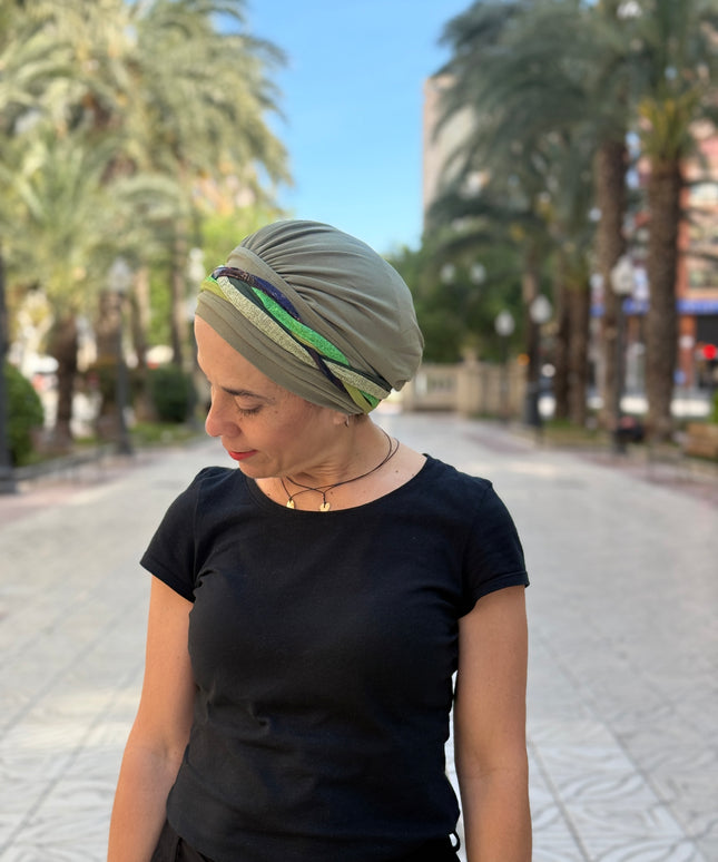 Pañuelo Oncológico Carla Bedia | Carlota Verde