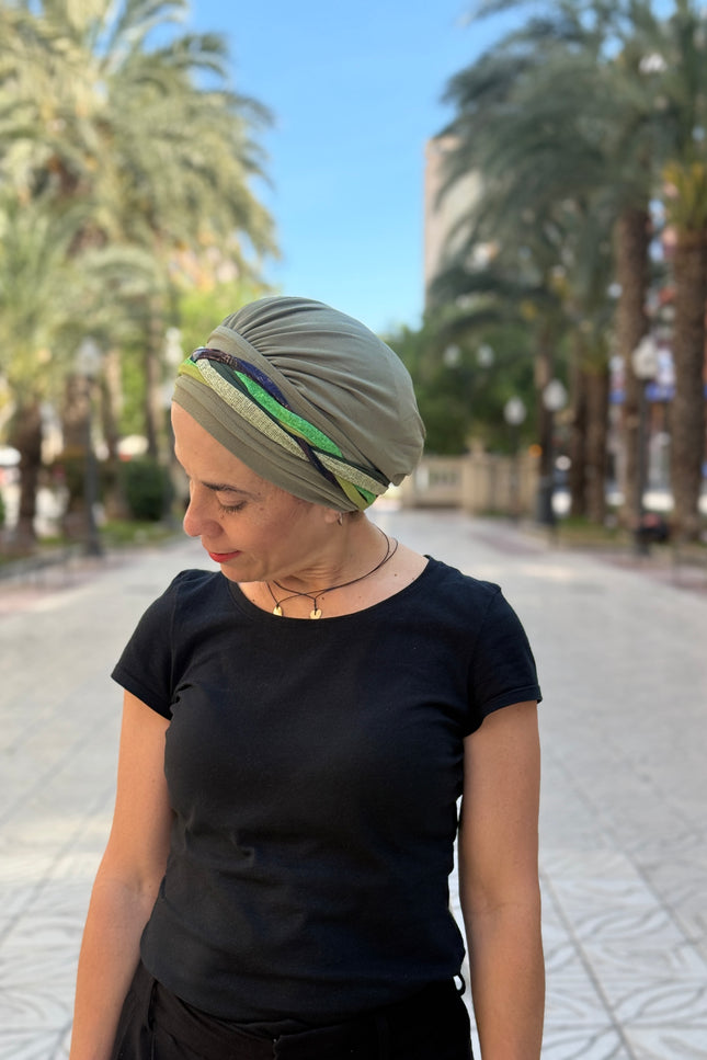 Pañuelo Oncológico Carla Bedia | Carlota Verde