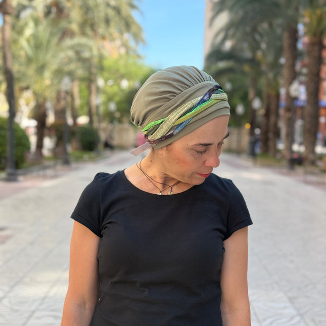 Pañuelo Oncológico Carla Bedia | Carlota Verde