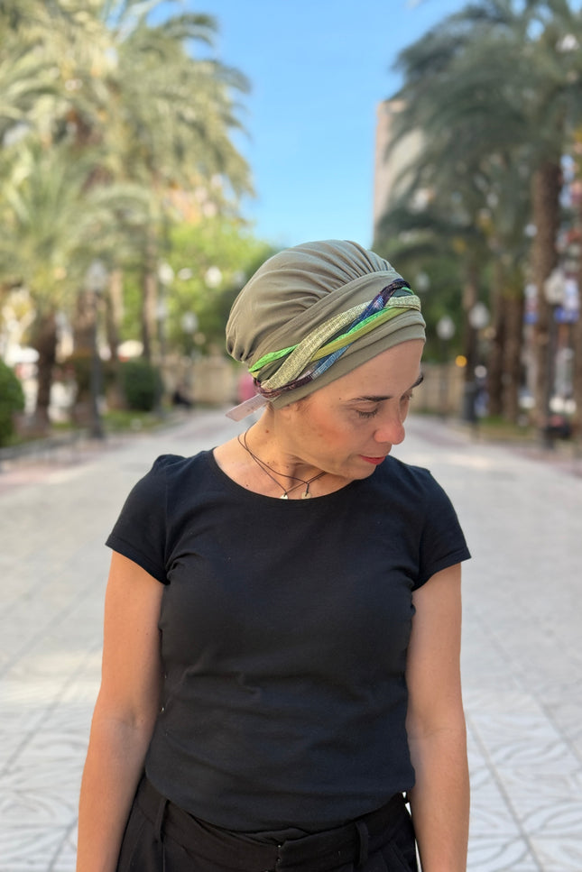 Pañuelo Oncológico Carla Bedia | Carlota Verde