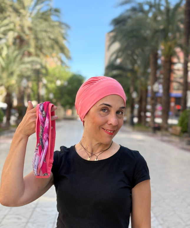 Pañuelo Oncológico Carla Bedia | Carlota Coral