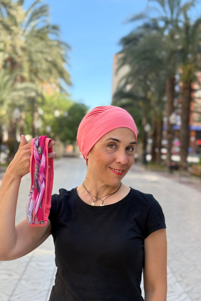 Pañuelo Oncológico Carla Bedia | Carlota Coral