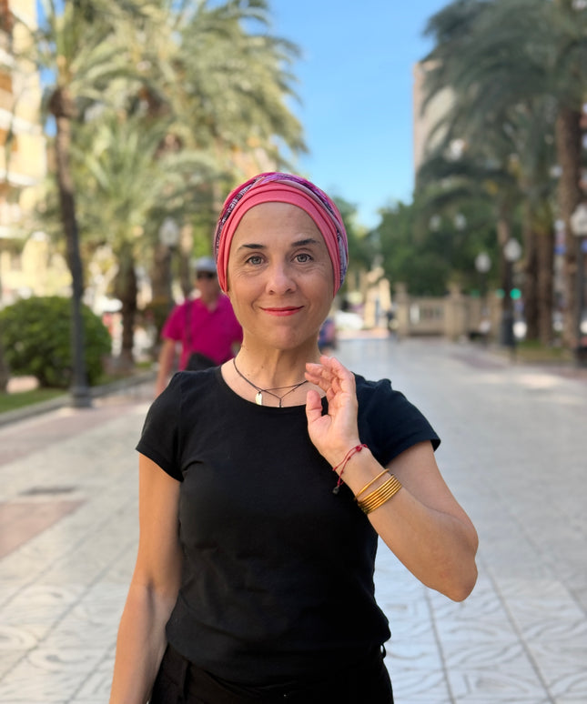 Pañuelo Oncológico Carla Bedia | Carlota Coral