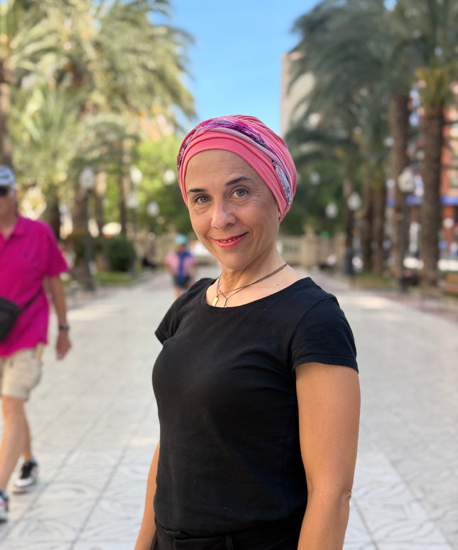 Pañuelo Oncológico Carla Bedia | Carlota Coral