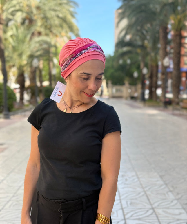 Pañuelo Oncológico Carla Bedia | Carlota Coral