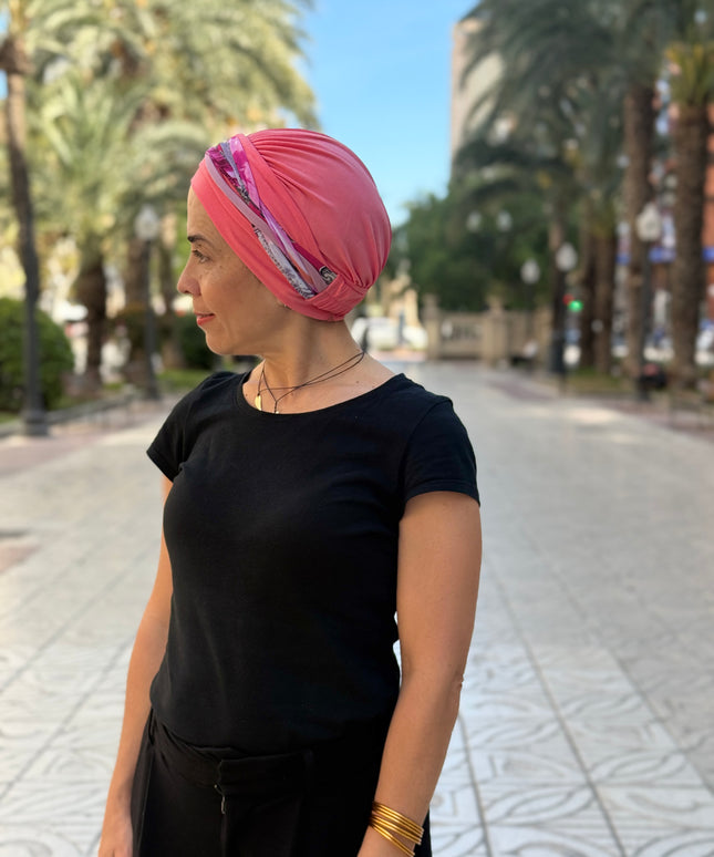 Pañuelo Oncológico Carla Bedia | Carlota Coral