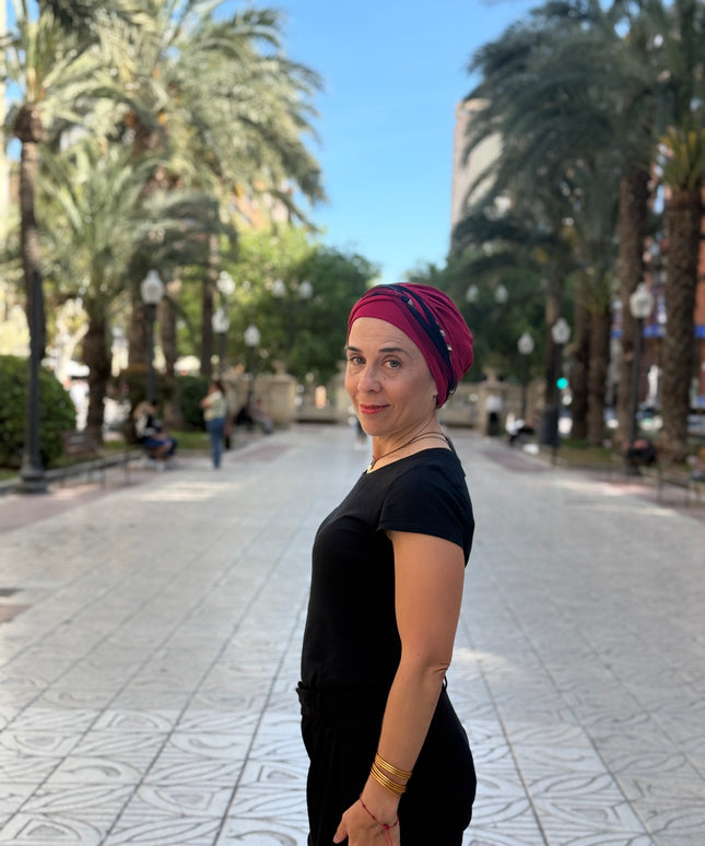 Pañuelo Oncológico Carla Bedia | Carlota Rojo