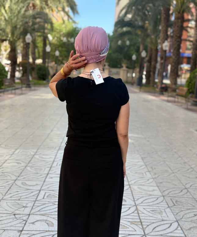 Pañuelo Oncológico Carla Bedia | Carlota Rosa