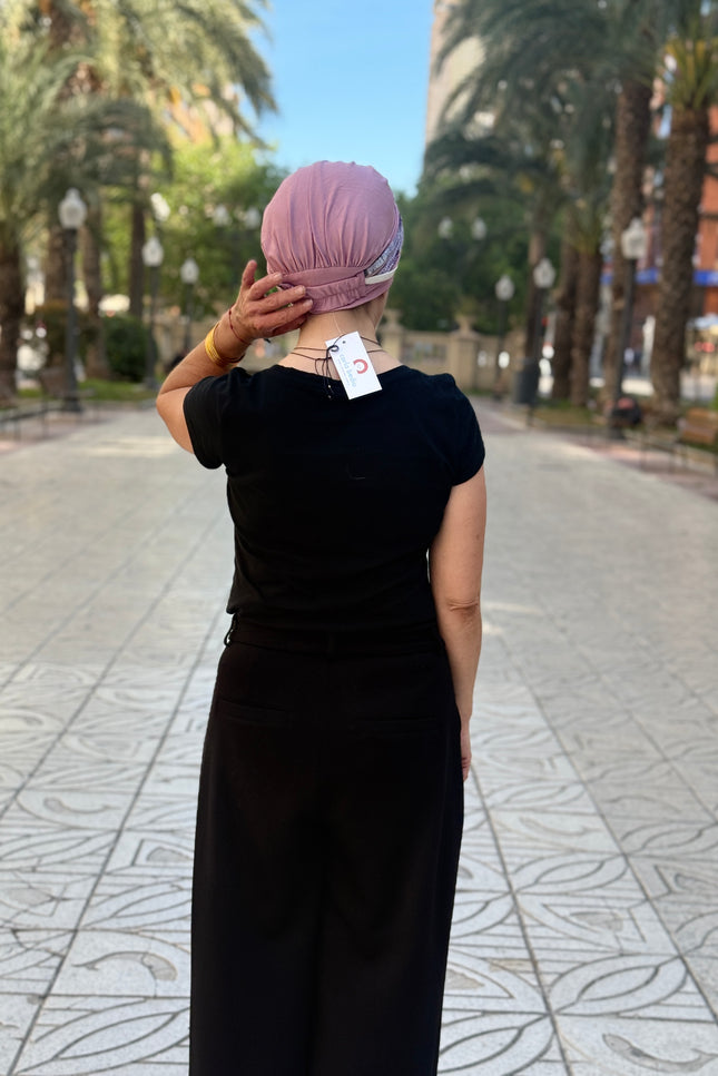 Pañuelo Oncológico Carla Bedia | Carlota Rosa