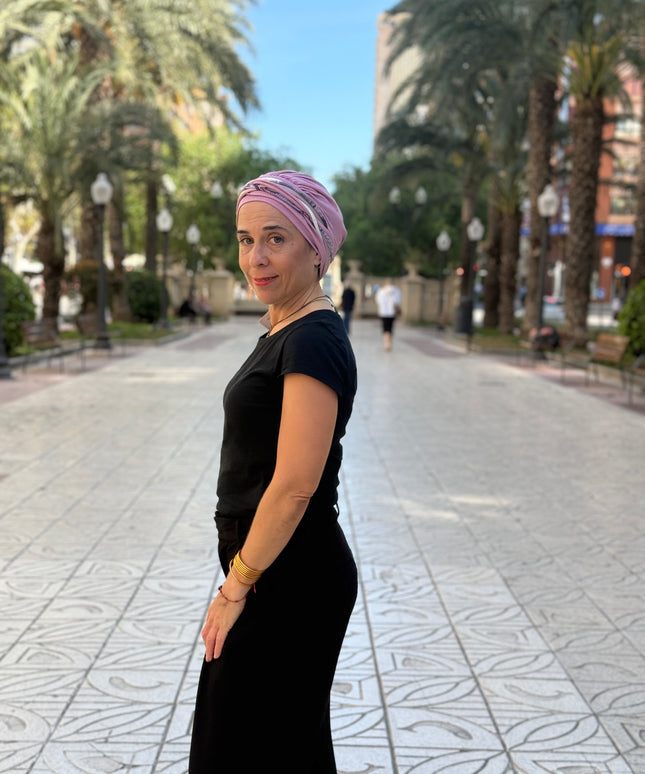 Pañuelo Oncológico Carla Bedia | Carlota Rosa