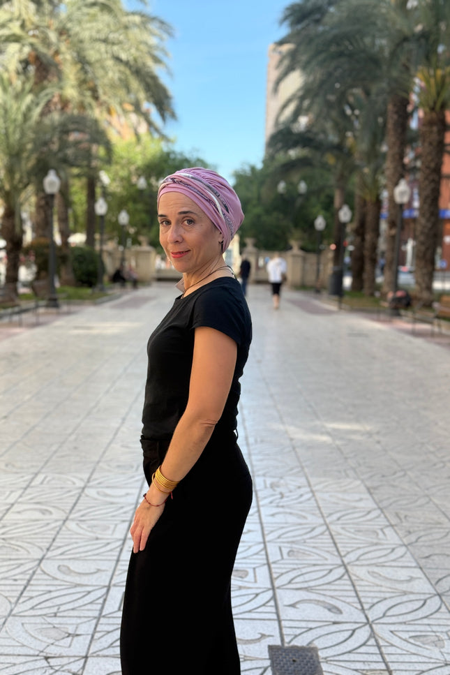 Pañuelo Oncológico Carla Bedia | Carlota Rosa