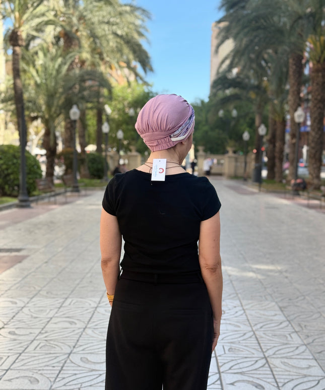 Pañuelo Oncológico Carla Bedia | Carlota Rosa