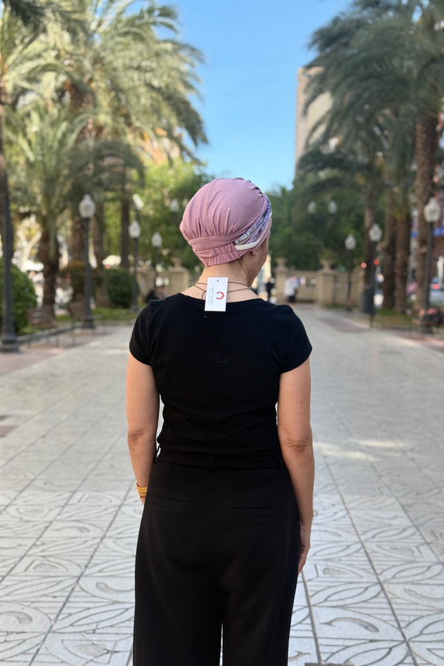 Pañuelo Oncológico Carla Bedia | Carlota Rosa