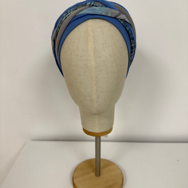Pañuelo Oncológico Carla Bedia | Carlota Azul