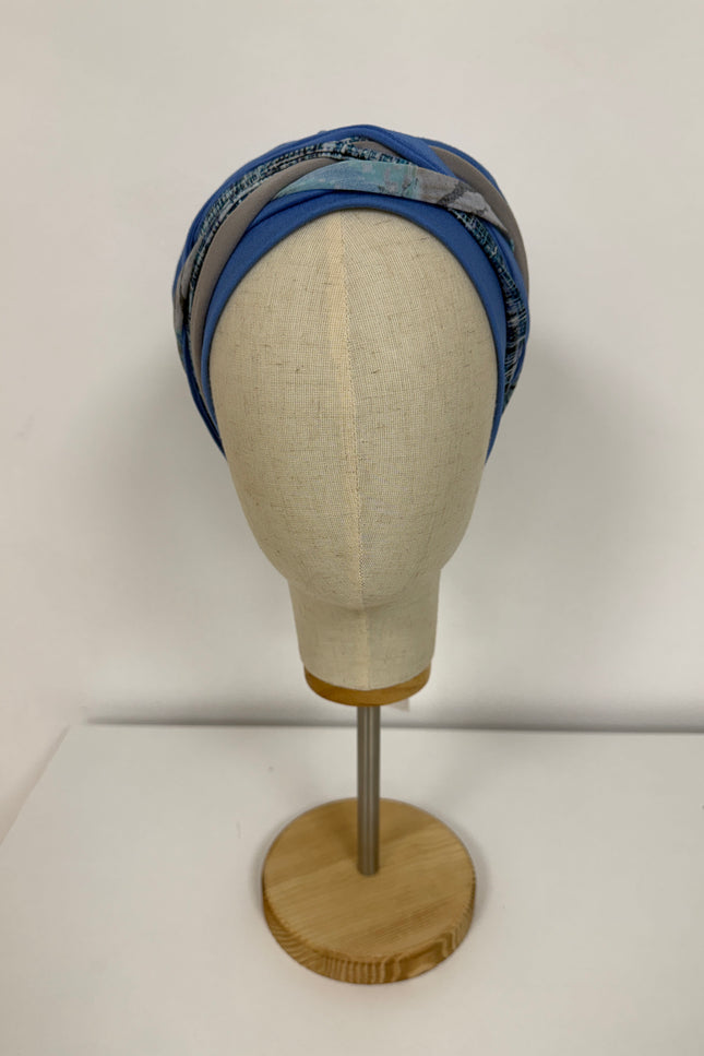 Pañuelo Oncológico Carla Bedia | Carlota Azul