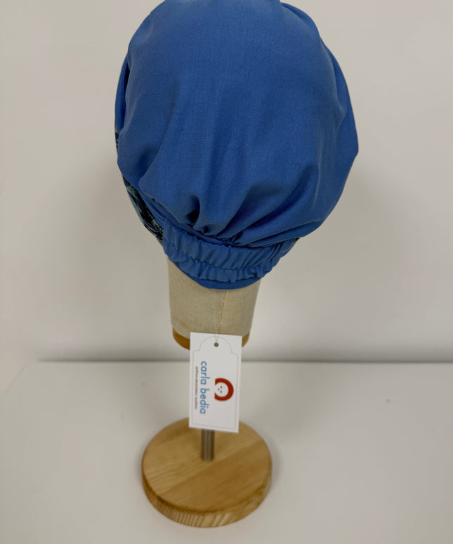 Pañuelo Oncológico Carla Bedia | Carlota Azul