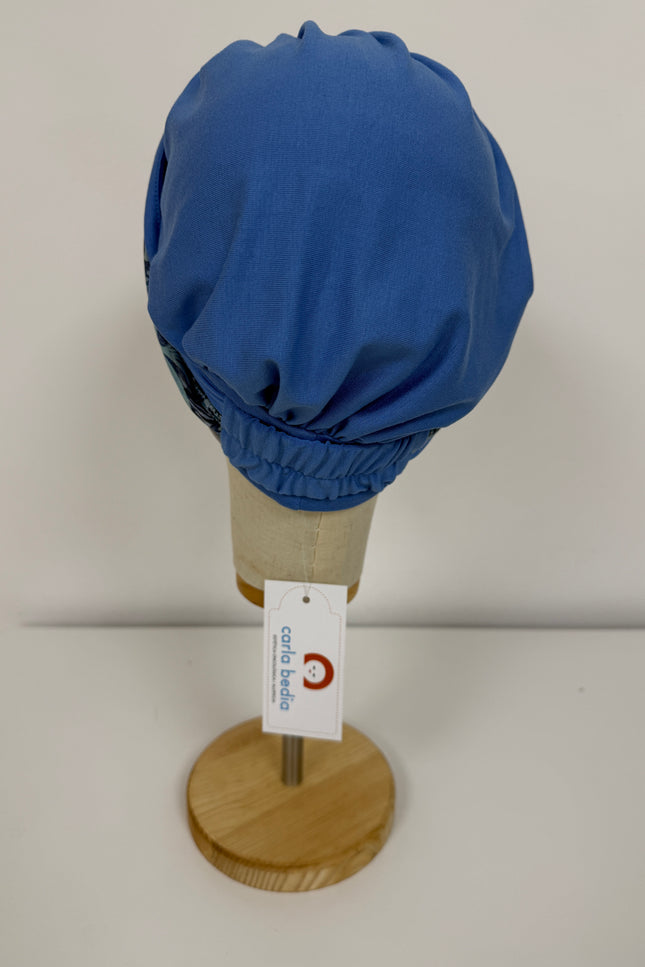 Pañuelo Oncológico Carla Bedia | Carlota Azul