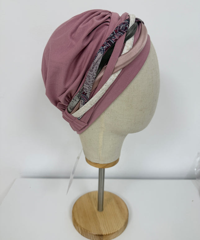 Pañuelo Oncológico Carla Bedia | Carlota Rosa