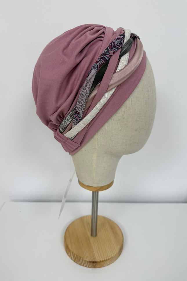 Pañuelo Oncológico Carla Bedia | Carlota Rosa