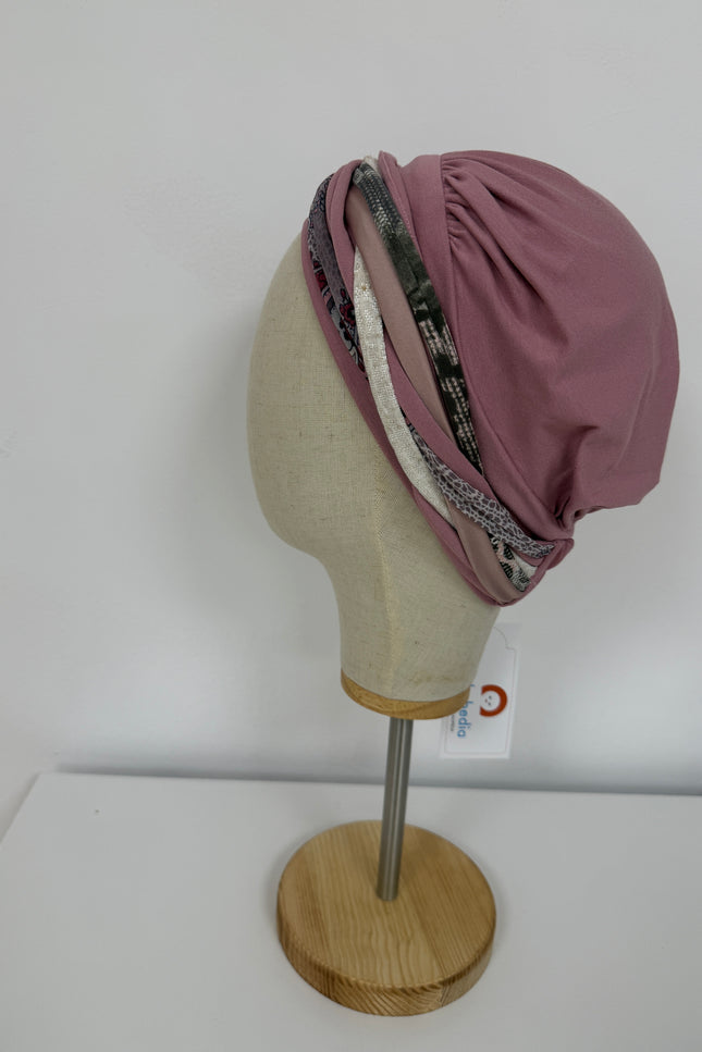 Pañuelo Oncológico Carla Bedia | Carlota Rosa