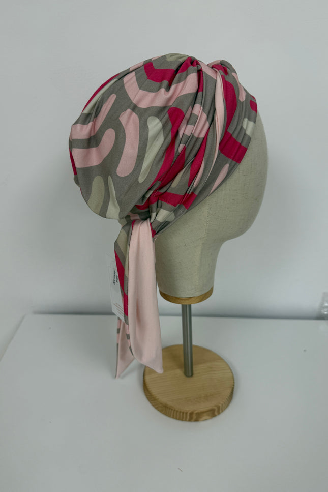 Pañuelo Oncológico Carla Bedia | Zoe Bambú Psycodelic Print