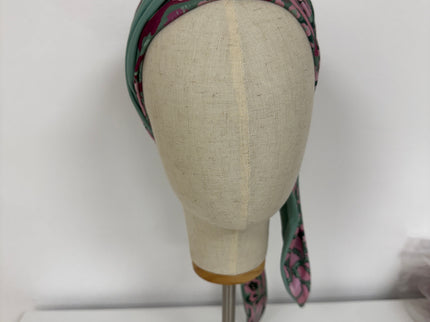 Pañuelo Oncológico Carla Bedia | Zoe Bambú Animal Pink Green
