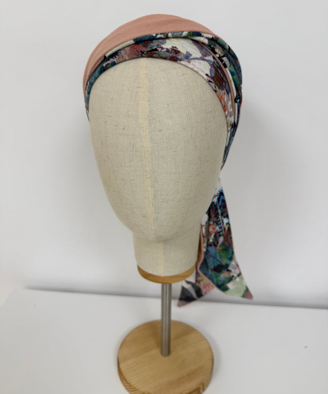 Pañuelo Oncológico Carla Bedia | Zoe Bambú Psycodelic Print