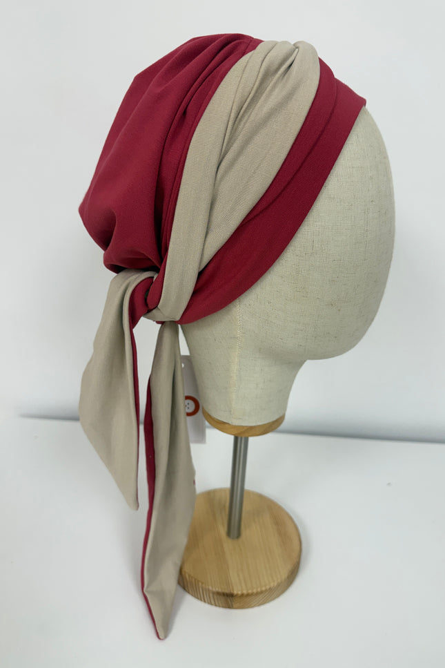 Pañuelo Oncológico Carla Bedia | Martina Coral Beige