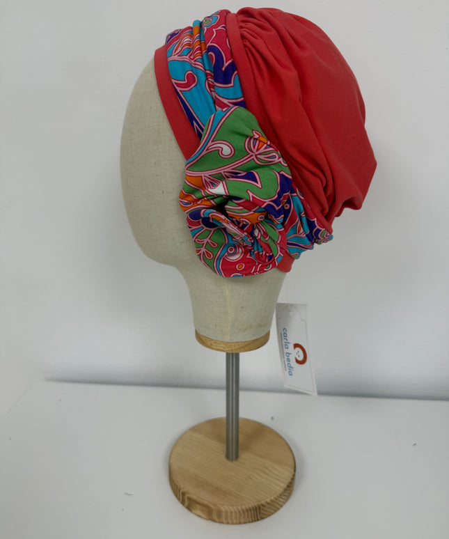 Pañuelo Oncológico Carla Bedia | Lara Coral Psicodélico