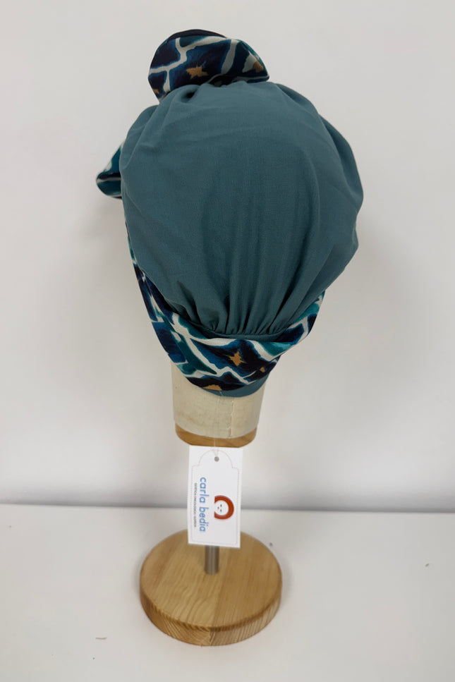 Pañuelo Oncológico Carla Bedia | Gala Azulejo