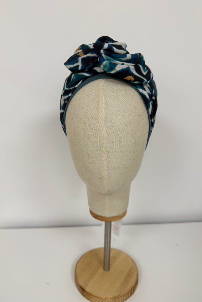 Pañuelo Oncológico Carla Bedia | Gala Azulejo