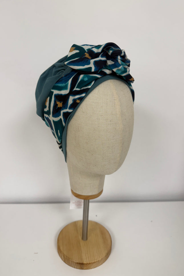 Pañuelo Oncológico Carla Bedia | Gala Azulejo