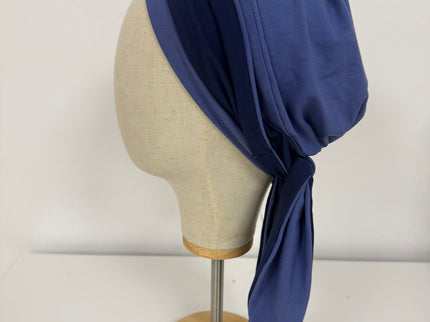 Pañuelo Oncológico Carla Bedia | Martina Azul Lavanda Marino