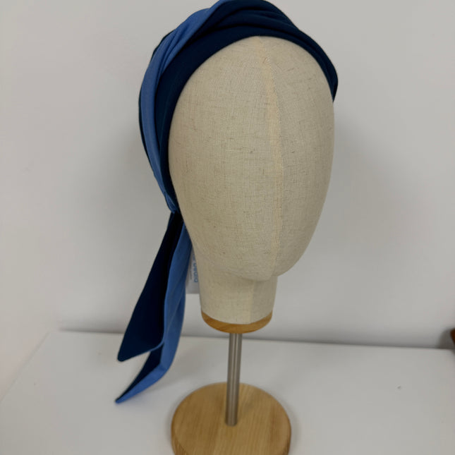 Pañuelo Oncológico Carla Bedia | Martina Azul Índigo