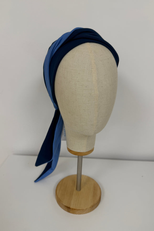 Pañuelo Oncológico Carla Bedia | Martina Azul Índigo