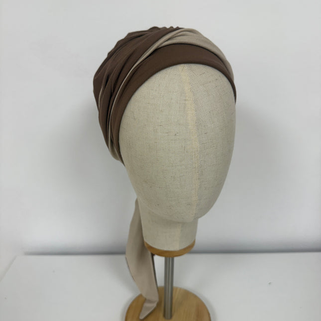 Pañuelo Oncológico Carla Bedia | Martina Moca Beige