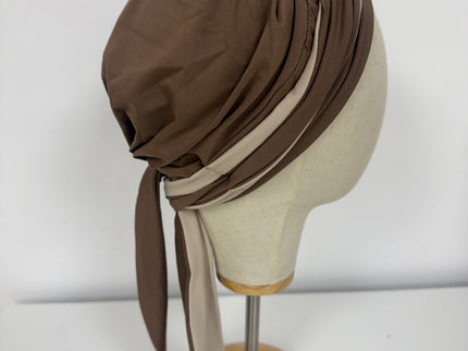 Pañuelo Oncológico Carla Bedia | Martina Moca Beige