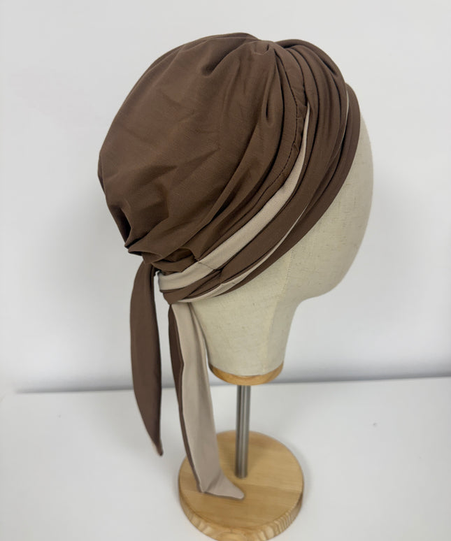 Pañuelo Oncológico Carla Bedia | Martina Moca Beige
