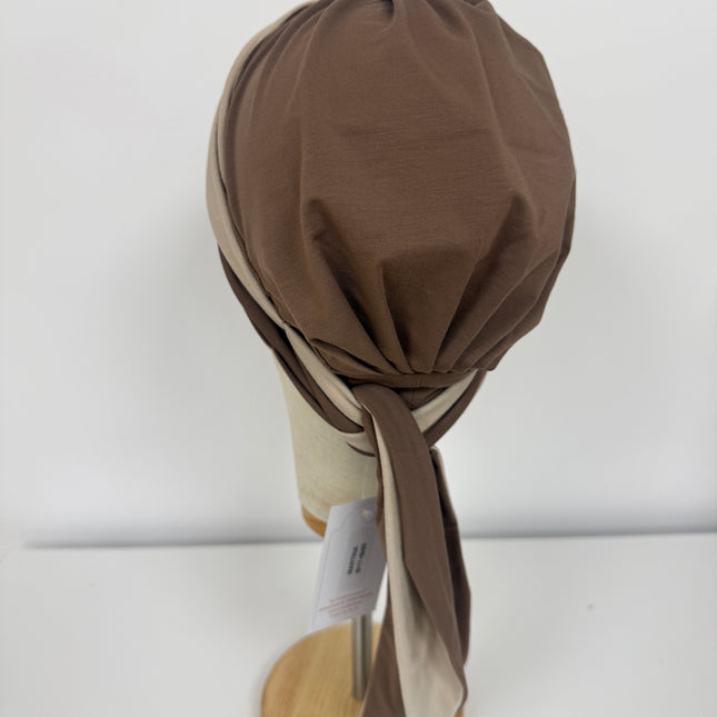 Pañuelo Oncológico Carla Bedia | Martina Moca Beige